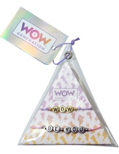 Pulseras con mensaje pack triangulo WOW 2