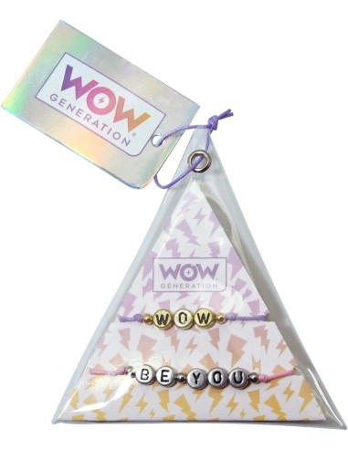 Pulseras con mensaje pack triangulo WOW