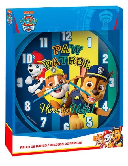 Reloj de pared Paw Patrol