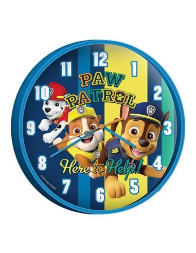 Reloj de pared Paw Patrol