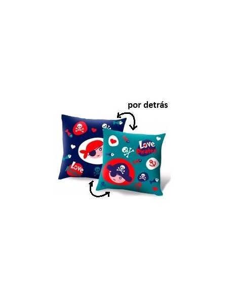 Cojin 45x45cm Piratas