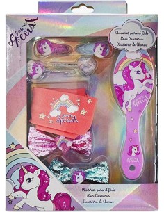 Set accesorios pelo 8 pzas con cepillo Y