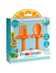 Meal time- set cuchara y tenedor orangie