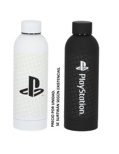 Botella metal tacto suave Playstation