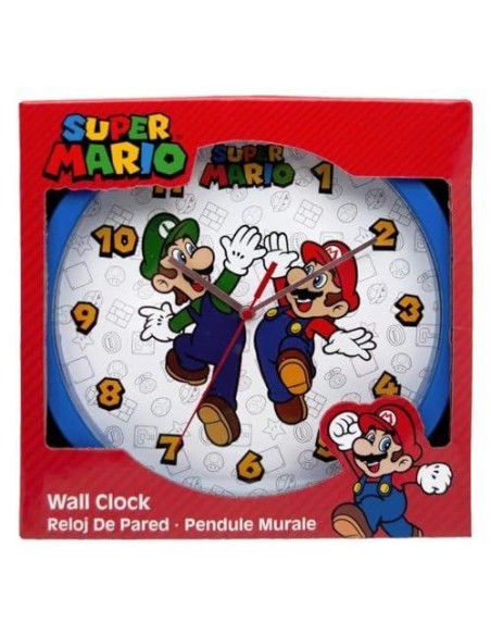 Reloj pared Super Mario Bros 25 cm 
