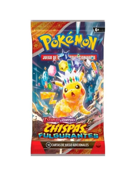 Sobre cartas Pokemon Chispas filgurantes
