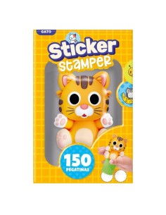 Set Sticker Stamper - Gato