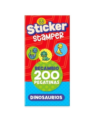 Recambio Sticker Stamper - Dinosaurios