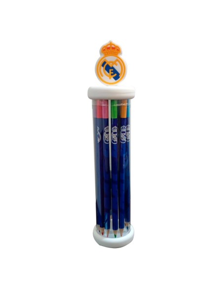 Set 12 Lapices Colores Real Madrid estuc