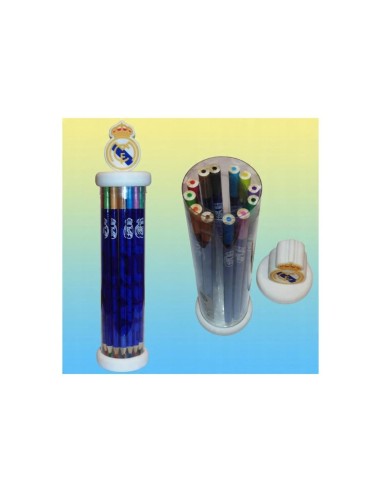 Set 12 Lapices Colores Real Madrid estuc