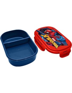 spiderman sandwichera con cubierto 2