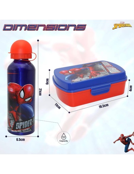 SET SANDWICHERA+CANTIMPLORA SPIDERMAN