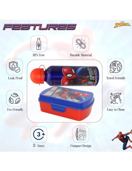 SET SANDWICHERA+CANTIMPLORA SPIDERMAN
