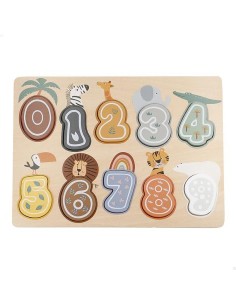 Woomax-Puzzle Numeros Madera - 24m