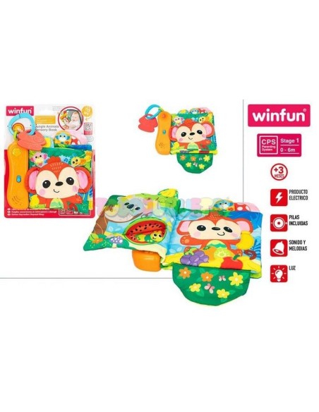 Winfun-Libro Musical Bebe Textil +3M