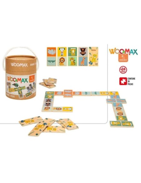 Woomax Zookabee-Domino En Tubo 28 Pzas 2