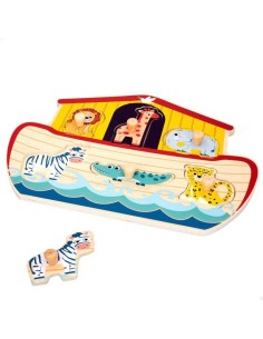 Woomax Zookabee-Puzzle Madera Abeca Noe