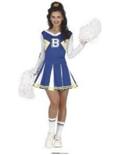 Disfraz Cheerleader Animadora Azul T.L