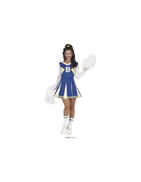 Disfraz Cheerleader Animadora Azul T.L