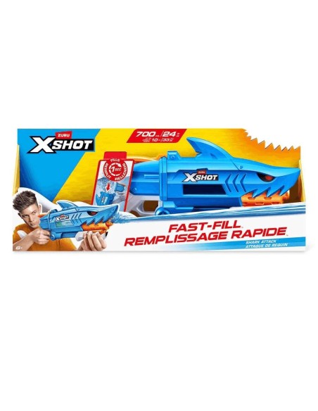 Pistola de agua Tiburón, carga rápida 
