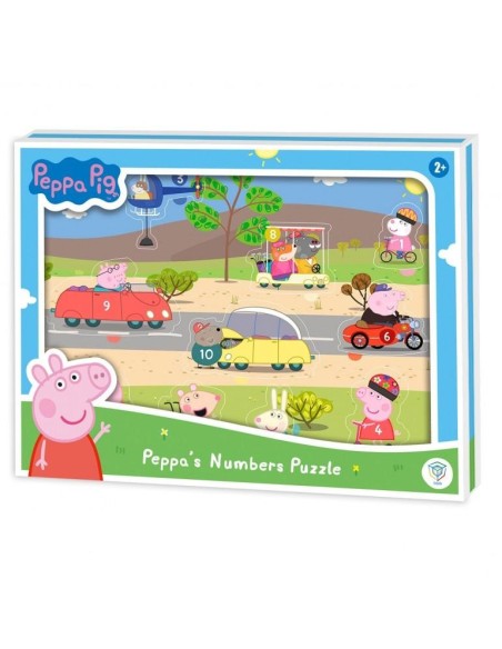 Peppa Pig: Puzzle De Madera Números