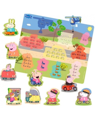 Peppa Pig: Puzzle De Madera Números