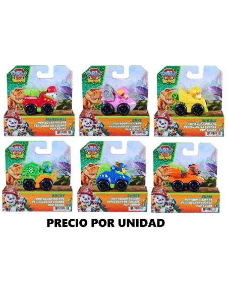 PAW Vehículo Pup Squad Racers Dino Surti