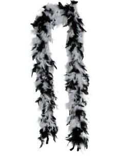  Boa Bicolor Nagra Blanca Plumas 45 g