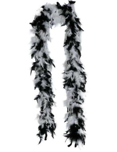  Boa Bicolor Nagra Blanca Plumas 45 g