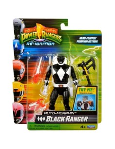 Figura transformable Power Rangers Negro