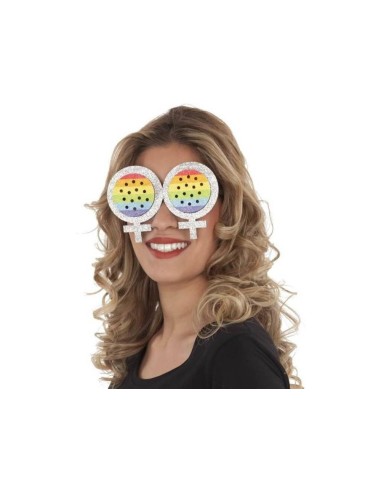 Gafas Rainbow Multicolor Redondas Adulto