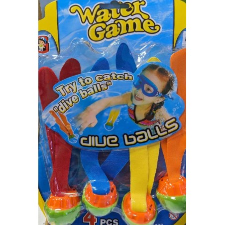 SET 4 BOLAS DE BUCEO ACUÁTICAS PARA PISC