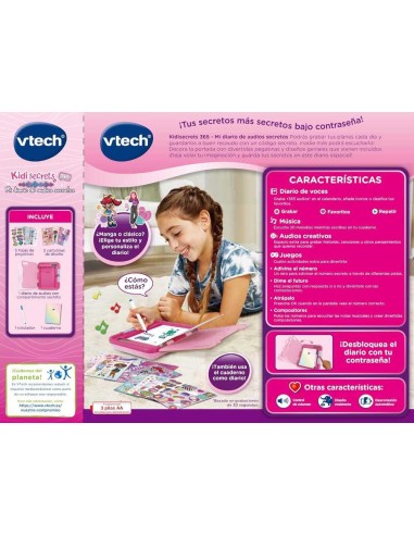 Diario secreto VTech KidiSecrets 365 con