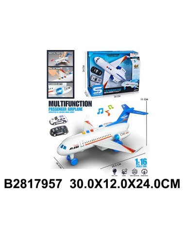 Avion Luces Y Sonidos Con 2 Coches