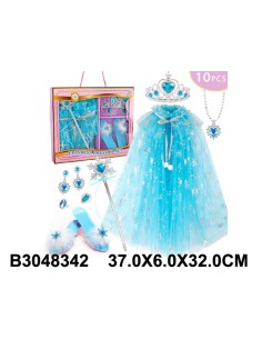 Set De Princesa capa Azul frozen