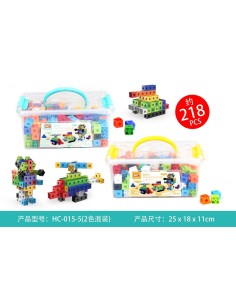 Cubo Piezas Aprendizaje 218 Pzs.
