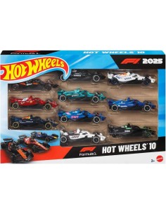 Pack De 10 Coches De Fórmula 1 De Hot Wh