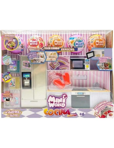 Mini World Playset Cocina con 5 Bolas, S