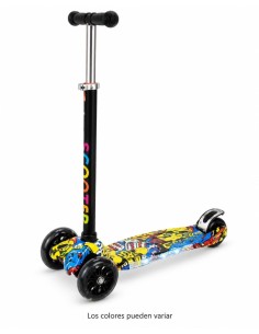 Patinete 3 Ruedas Graffiti con Luz