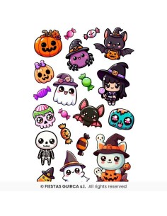Hoja tatuajes little monsters   14x22 cm 2