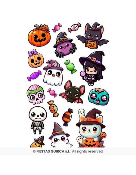 Hoja tatuajes little monsters   14x22 cm