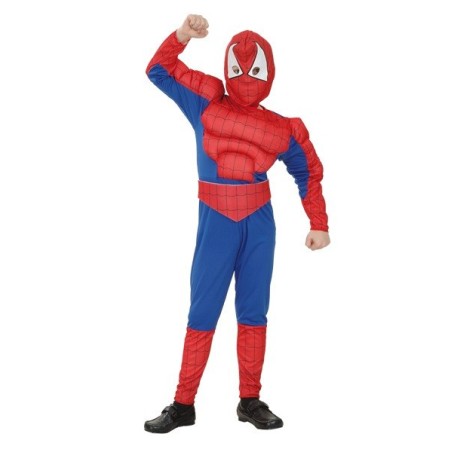 DISFRAZ HEROE ARAÑA MUSCULOSO 10-12 AÑOS