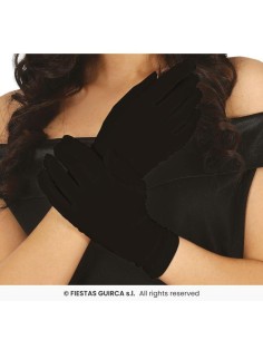 Guantes 23 cm negros 2
