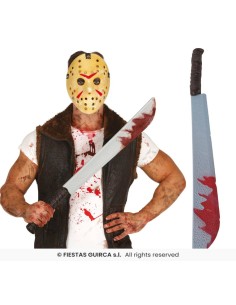 Machete con sangre 74 cm 2