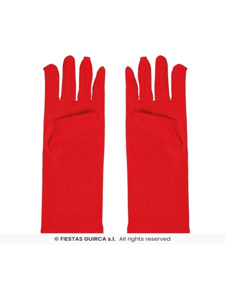 Guantes 23 cm rojos