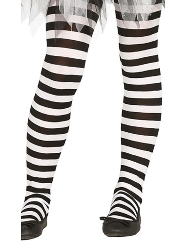 Pantys blancas rayas infantiles 3-5 años