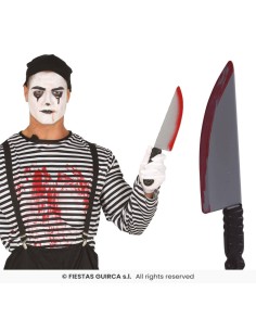 Cuchillo con sangre 37 cm 2