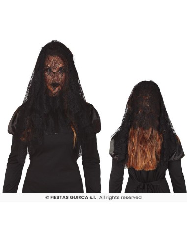 Mantilla negra 60 cm