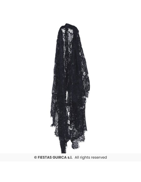 Mantilla negra 60 cm