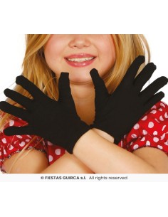 Guantes infantiles negros 18   cm 2